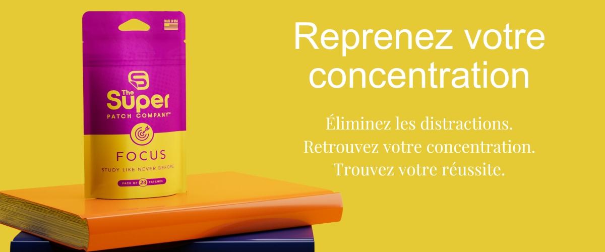 Focus super patch concentration memoire scolaire reussite