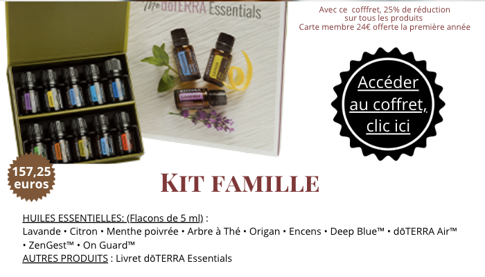 Kit famille huiles essentielles doterra aroma family mahalovie